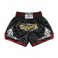 Red and Black Kangrui Muay Thai Shorts - Red Void