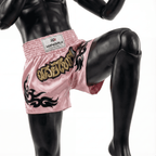 Beige Kangrui Muay Thai Shorts - Blank Canvas