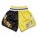 Yellow and Black Kangrui Muay Thai Shorts - Khan Rising